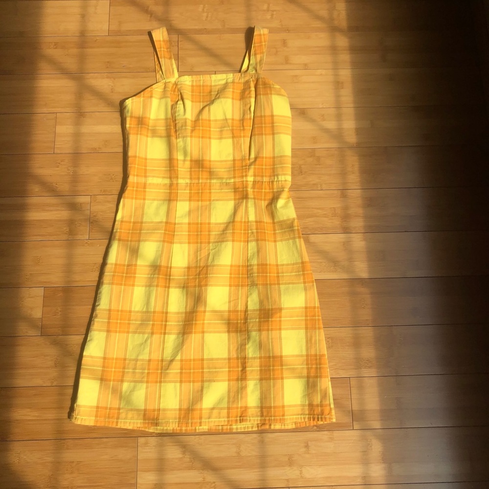 Yellow Plaid Dress